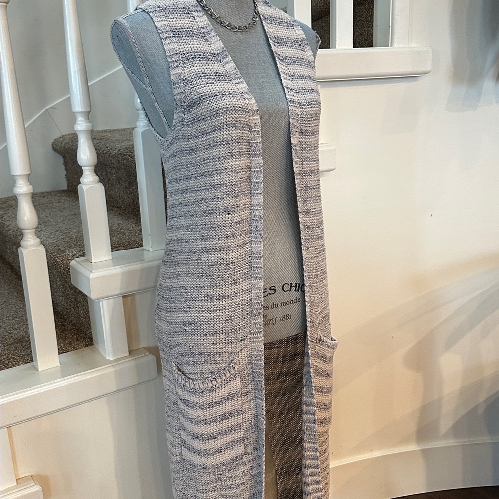 Nwt. Rickie’s denim style cardigan. - Picture 3 of 7